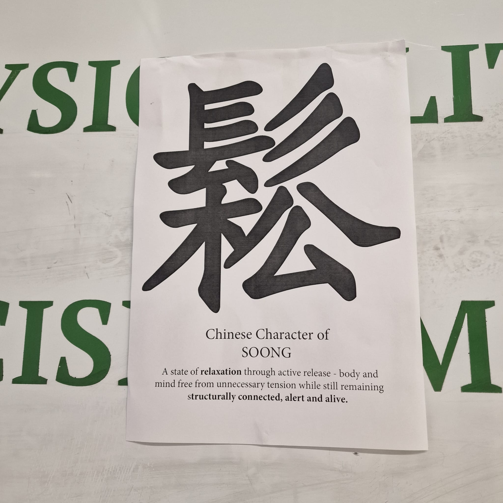 The Chinese character for soong
