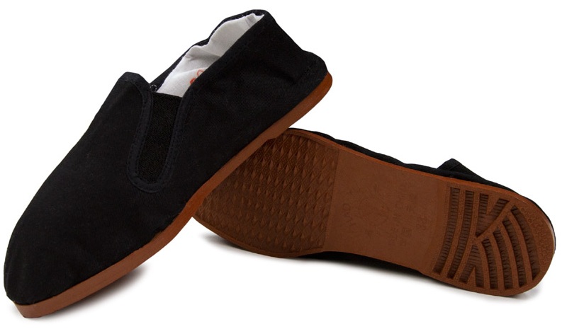 Rubber sole tai chi slippers
